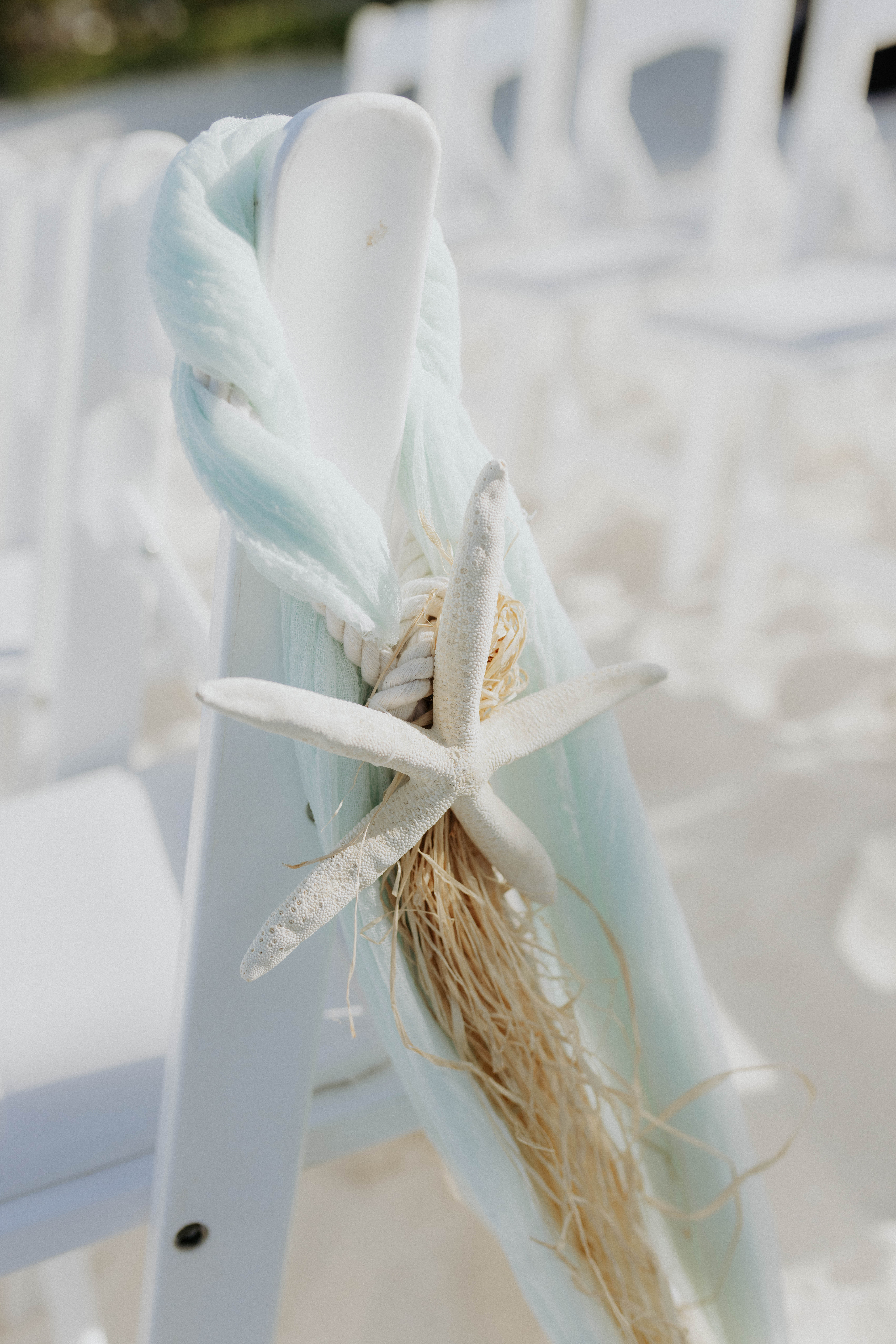 Starfish chair aisle marker