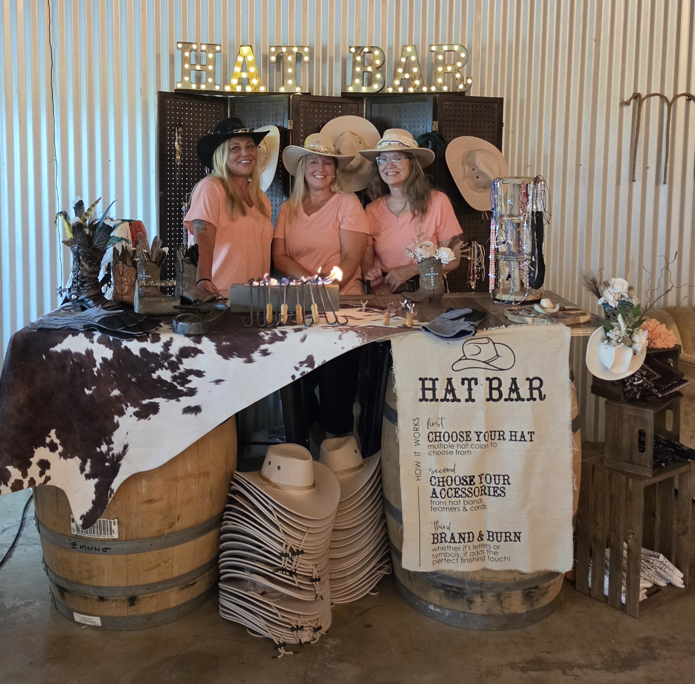 The Hat Bar Branding Station